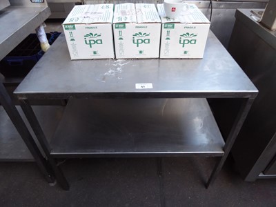 Lot 51 - 20cm low level stainless steel preparation...