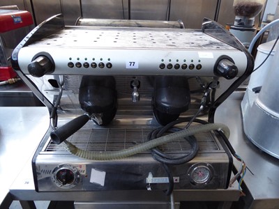 Lot 77 - 64cm Sanremo 2 group coffee machine with...