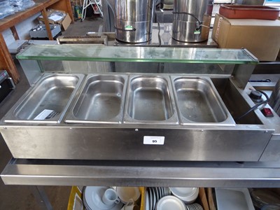 Lot 95 - 90cm electric bench top food warmer