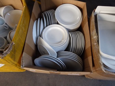Lot 96 - 3 large boxes containing assorted white...
