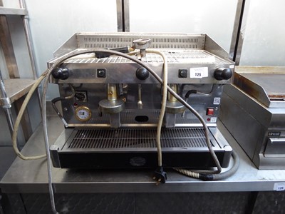Lot 125 - 70cm 2 group coffee machine with one group...