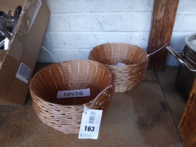 Lot 163 - 10 Olympia 20cm diameter basket effect bread...