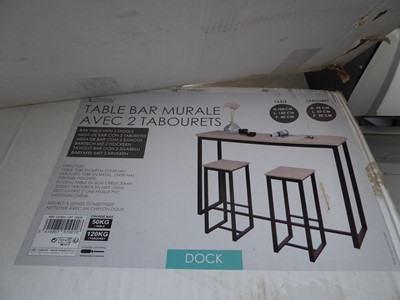 Lot 201 - Urban Living table and bar stool set