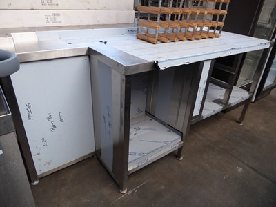 Lot 207 - 215cm stainless steel preparation unit custom...