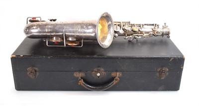 Lot 85 - A boxed Jacques Albert Fils saxophone,...