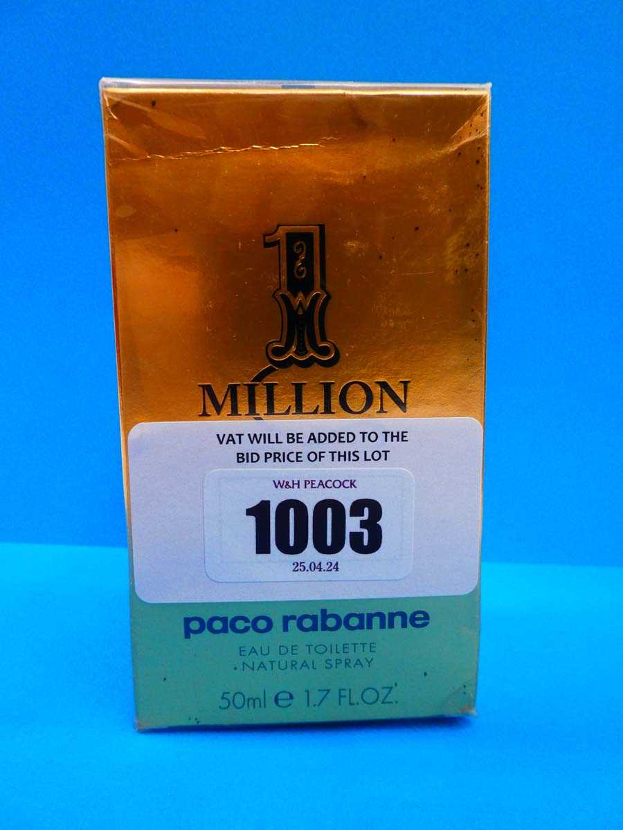 Lot 1003 - Paco Rabanne 1 Million eau de toilette 50ml
