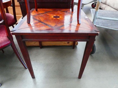 Lot 4 - A late 19th/early 20th century marquetry table,...