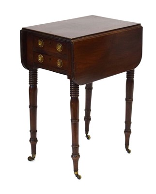 Lot 5 - A Victorian mahogany sewing or hobby table,...