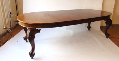 Lot 37 - A late Victorian mahogany extending dining...