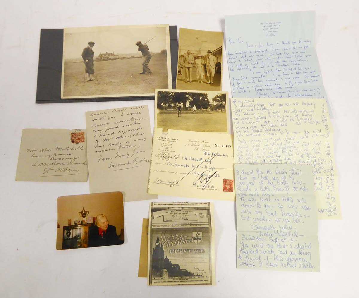 Lot 206 - A selection of personalised letters and photos...