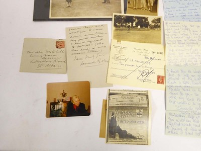 Lot 206 - A selection of personalised letters and photos...