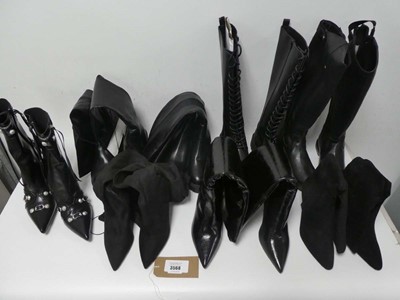Lot 3568 - Bundle of ladies tall boots of various styles...