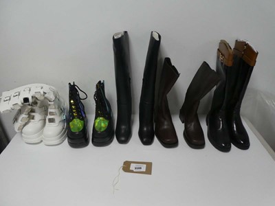 Lot 3588 - Bundle of ladies boots of various styles and...