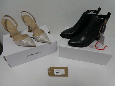 Lot 3592 - 1 x ladies Aldo heels UK 6 + 1 x ladies...