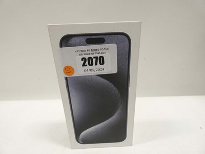 Lot 2070 - *Sealed* iPhone 15 Pro Max 1TB Blue Titanium