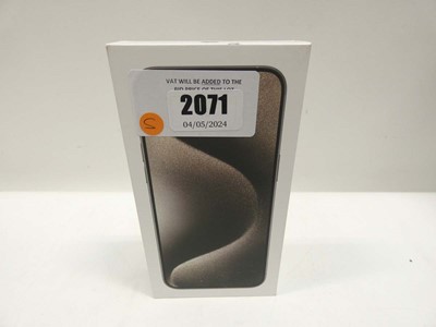 Lot 2071 - *Sealed* iPhone 15 Pro Max 512GB Natural Titanium