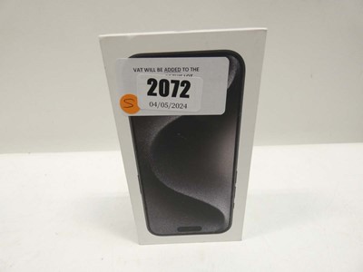Lot 2072 - *Sealed* iPhone 15 Pro 128GB Black Titanium