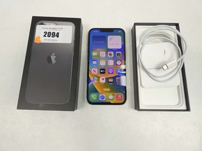 Lot 2094 - iPhone 13 Pro 128GB Graphite with box and cable