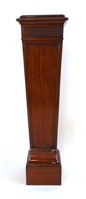 Lot 44 - An Edwardian mahogany pedestal, the top with...