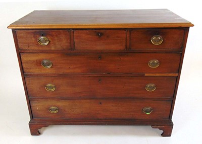 Lot 45 - A George III mahogany chest of drawers, the...