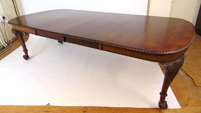Lot 48 - A mahogany extending dining table, early 20th...