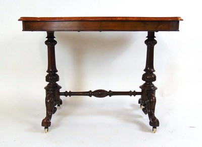 Lot 52 - A Victorian burr walnut occasional table, with...