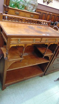 Lot 55 - A Gillow & Co walnut side cabinet, 19th...