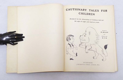 Lot 209 - Two books by H Belloc and BTB. Cautionary...