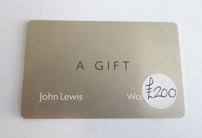 Lot 21 - John Lewis (x1) - Total face value £200