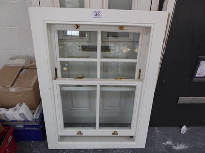 Lot 39 - PVCu sash window