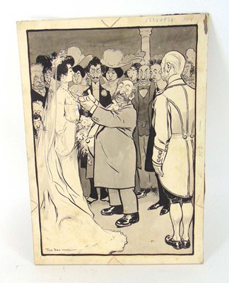 Lot 170 - Tom Browne (1872 - 1910), humorous sketch,...
