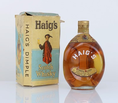 Lot 1 - An old bottle of Haig's "Dimple Scots" Scotch...