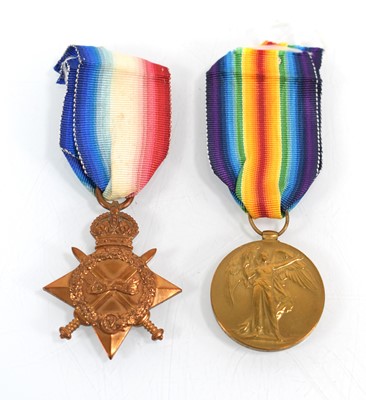 Lot 67 - A pair of First World War medals awarded to...