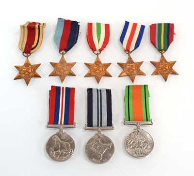 Lot 65 - A group of eight Second World War medals...