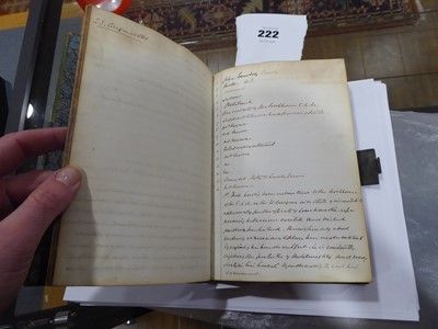 Lot 222 - Handwritten journal detailing the patients of...