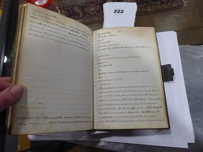 Lot 222 - Handwritten journal detailing the patients of...
