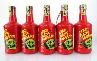 Lot 9 - 5 bottles of Dead Man's Fingers Cherry Rum 35%...