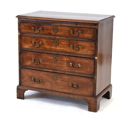 Lot 4 - A George III mahogany bachelor's chest, the...