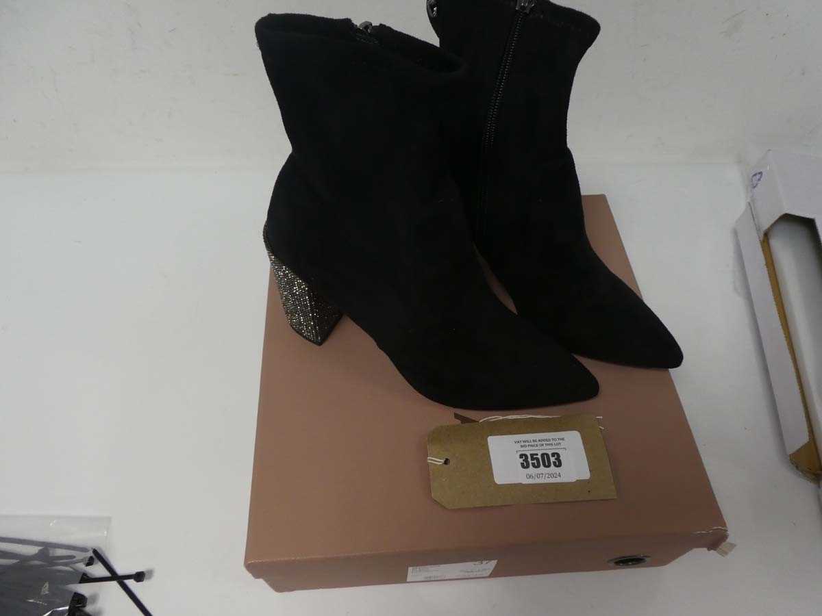 Lot 3503 - Boxed pair of ladies Carvela heeled boots,...