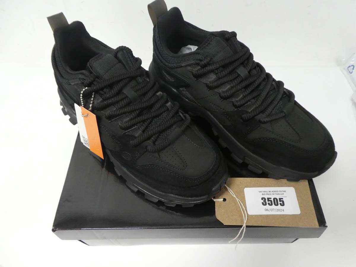 Lot 3505 - Boxed pair of NoTwoWays trainers, black, UK 8