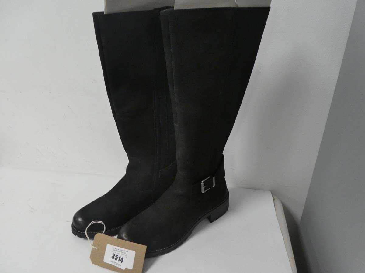 Lot 3514 - Pair of ladies Hotter tall boots, black, UK 7