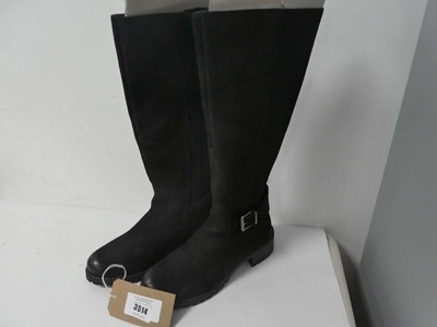 Lot Pair of ladies Hotter tall boots, black, UK 7