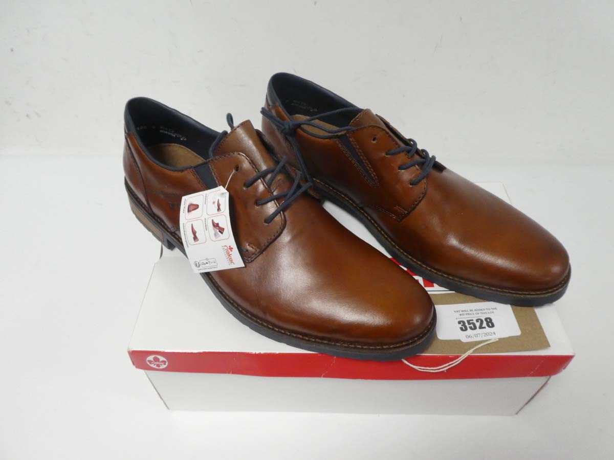 Lot 3528 - Boxed pair of Rieker shoes, brown, EU 46