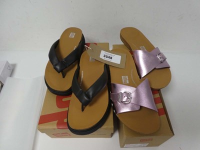 Lot Boxed pair of Fitflop sandals, black, UK 4 +...