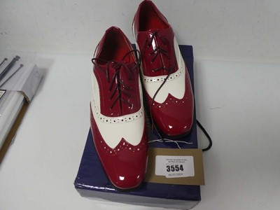 Lot Boxed pair of Rossellini shoes, red/white, UK 9