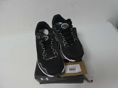 Lot Boxed pair of Under Armour trainers, black, UK...