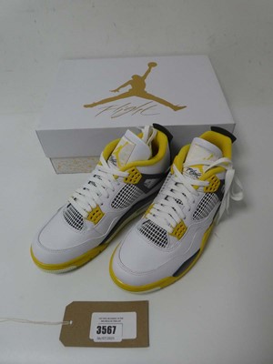 Lot Boxed pair of Air Jordan 4 Retro shoes,...