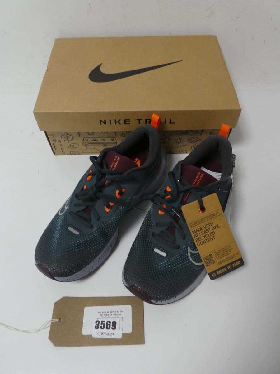Lot 3569 - Boxed pair of Nike Juniper Trail trainers,...