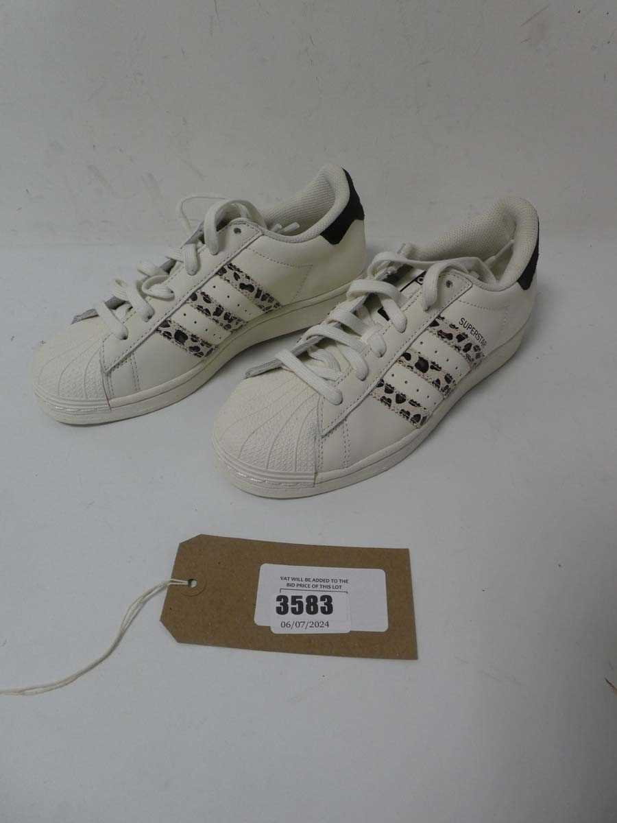 Lot 3583 - Pair of Adidas Superstar trainers,...
