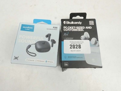 Lot 2028 - Skullcandy Mod and SoundCore PS20i wireless...